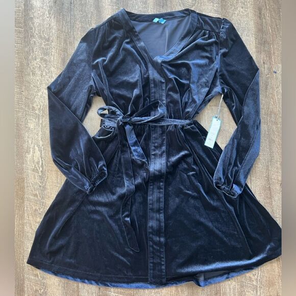 Draper James Belted Velvet Dress- Size XXL - Picture 2 of 9